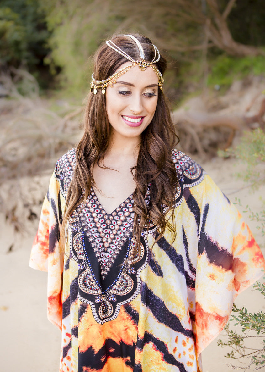 Tigeress Mesh Capri Kaftan main image 1